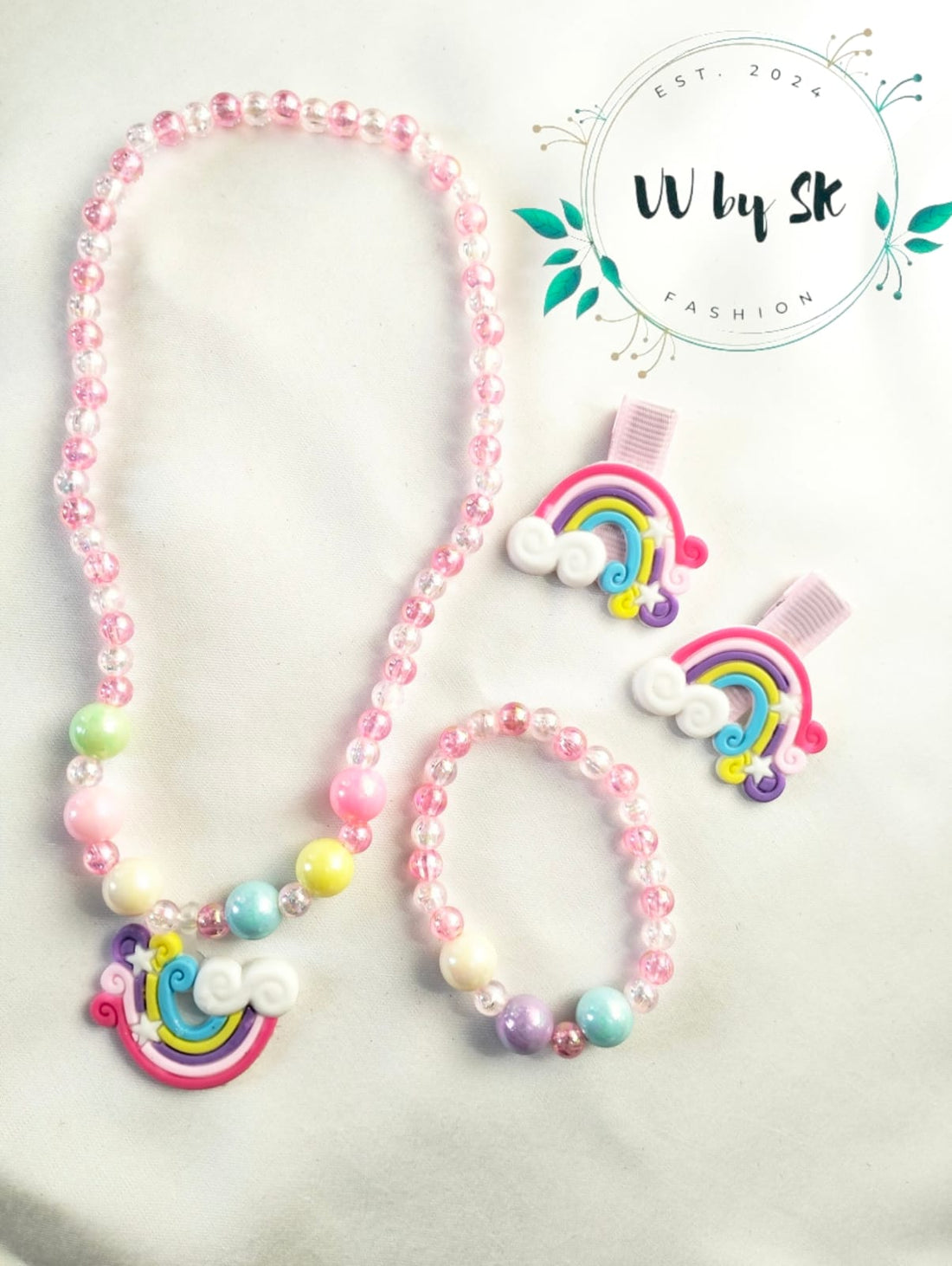 Glimmer Kids Rainbow Jewelry Set | VV-24-GKJS-113