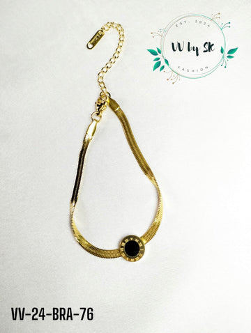 Roman Numerals Stainless Steel Bracelet | VV-24-BRA-76 & VV-24-BRA-67