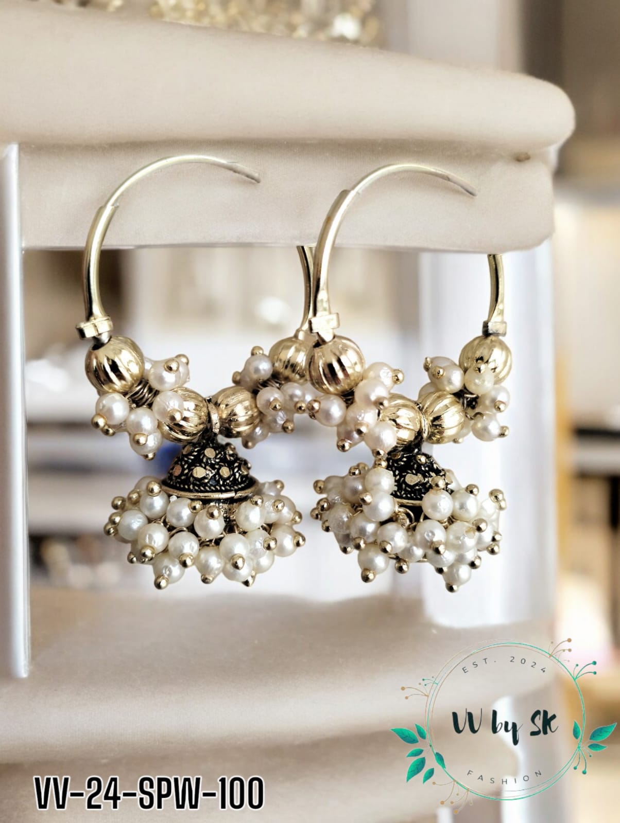 Sparkling Pearl White Baali | VV-24-SPW-100