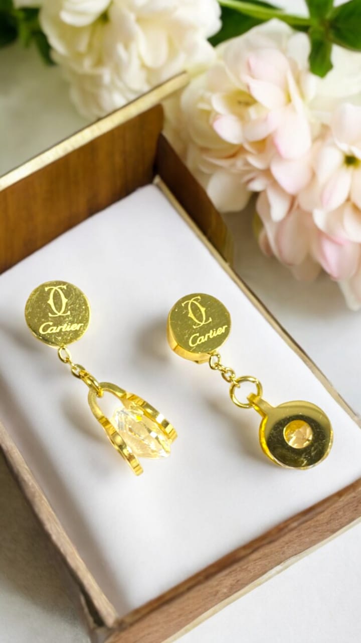 Gold Sunshine Earrings Cartier | VV-24-GSE-0104