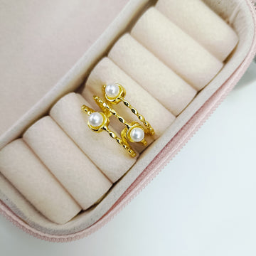 Pearl Gleam Adjustable Ring | VV-25-RIN-0234