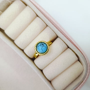 Turquoise Tale Adjustable Ring | VV-25-RIN-0235