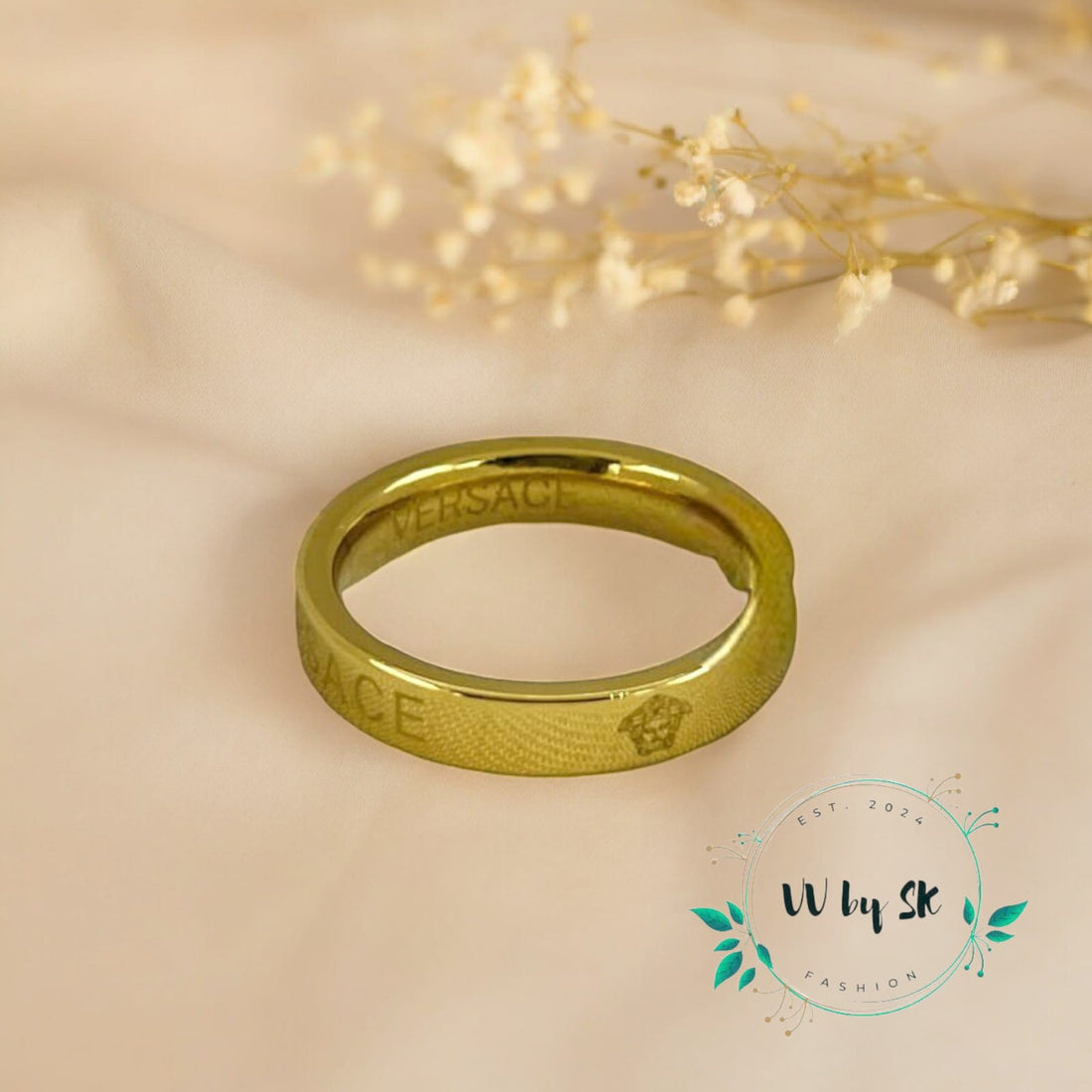 Versace-Inspired Stainless Steel Ring | VV-24-RIN-0121