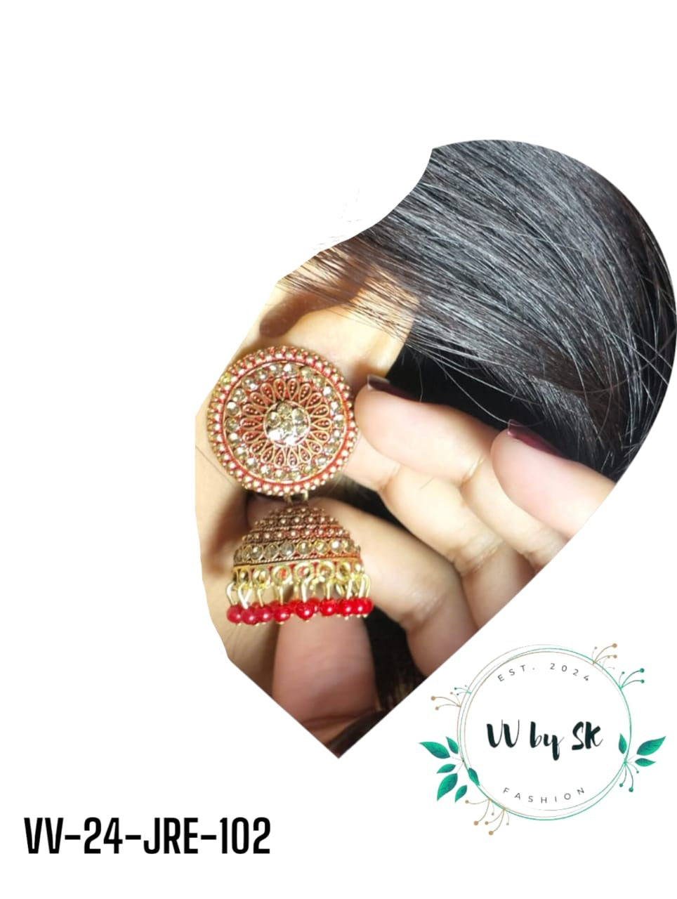 Jeweled Jhumki Earrings | VV-24-JE-102