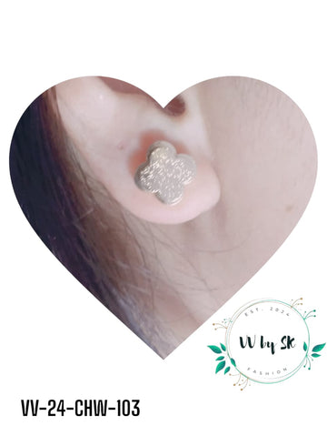 Four Leaf Golden Earrings| VV-24-CHW-103