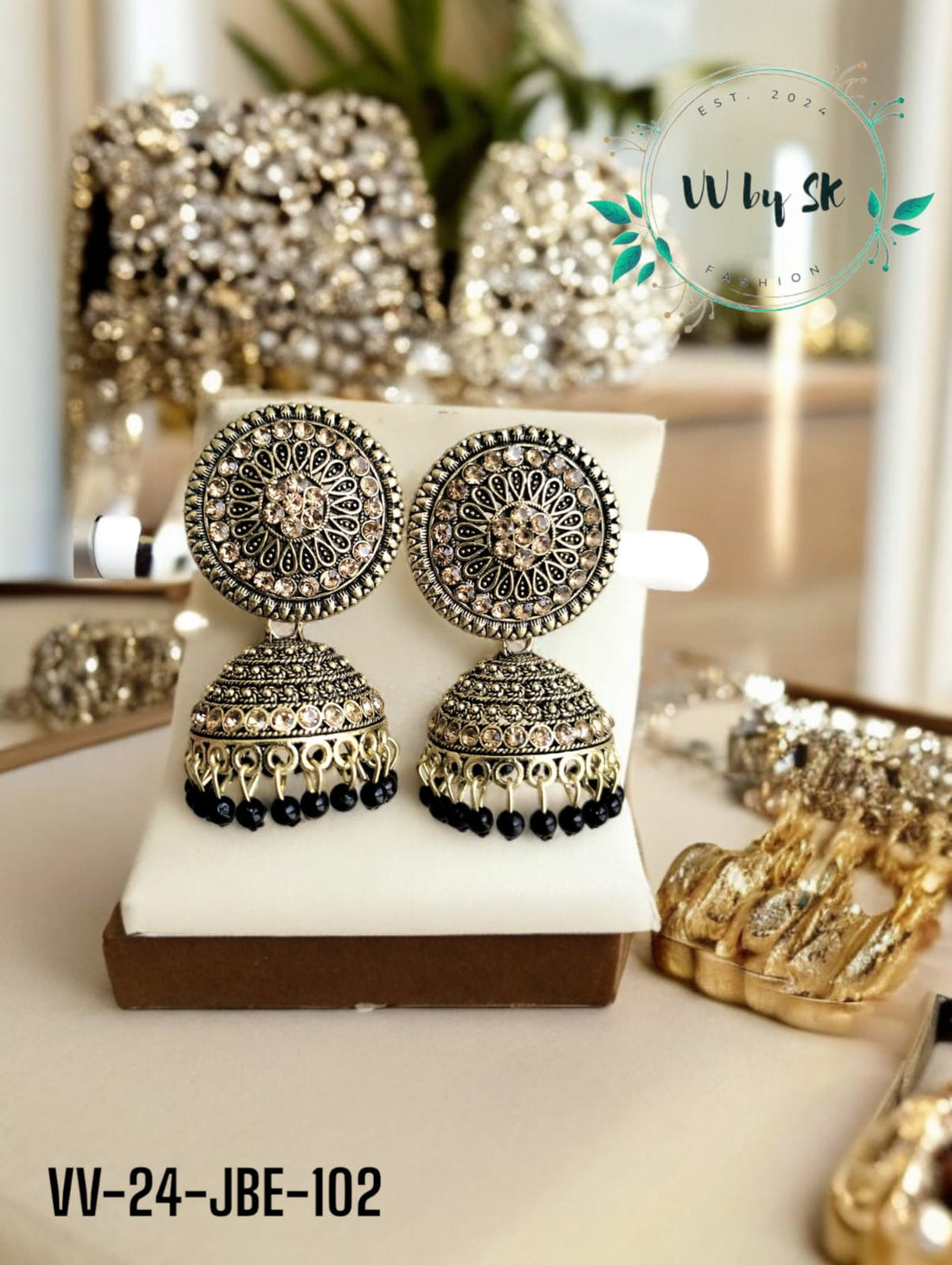 Jeweled Jhumki Earrings | VV-24-JE-102