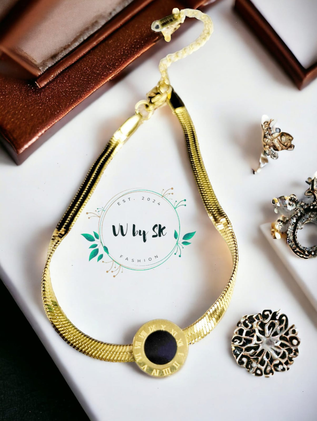 Roman Numerals Stainless Steel Bracelet | VV-24-BRA-76 & VV-24-BRA-67