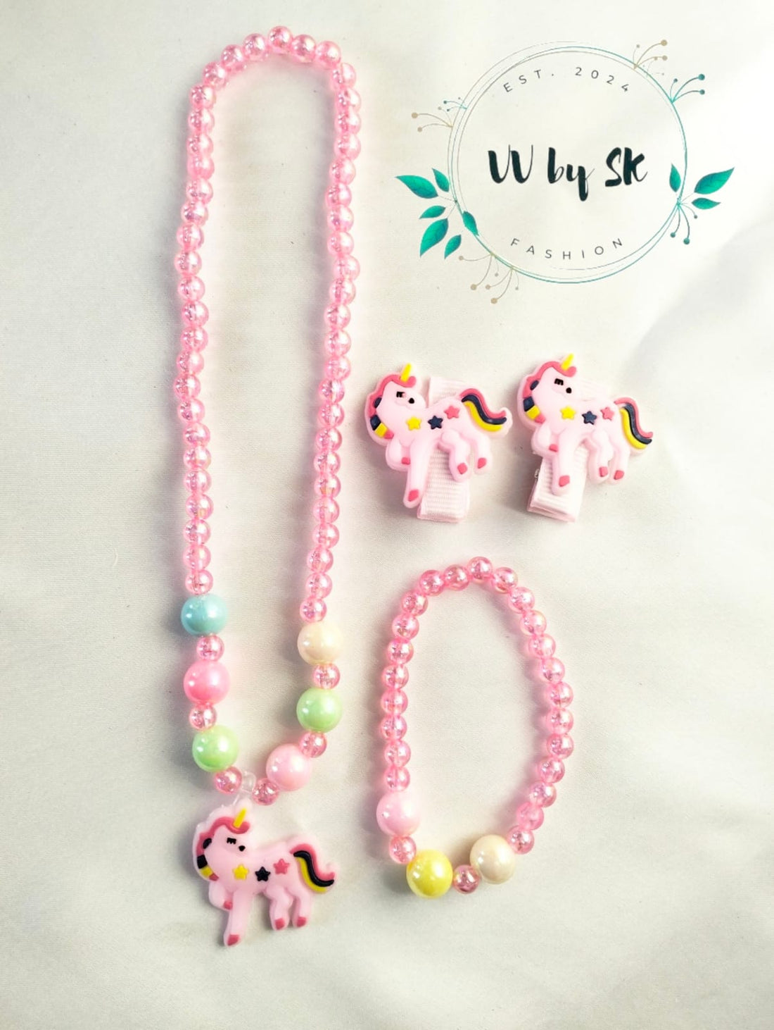 Glimmer Kids Unicorn Jewelry Set | VV-24-GKJS-109